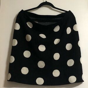 Black and White Polka Dot Skirt